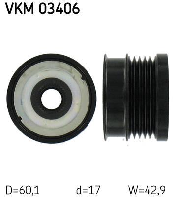 Rueda libre alternador SKF ref. VKM 03406